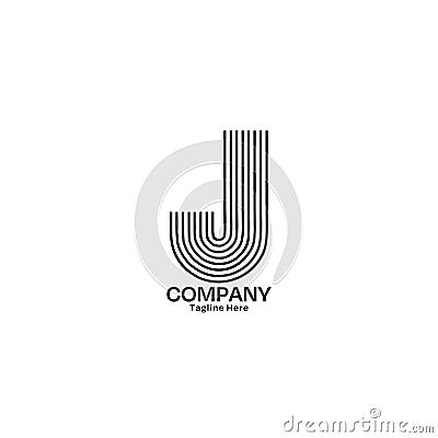 Professional Letter J Logo Design Templates Vector Illustration