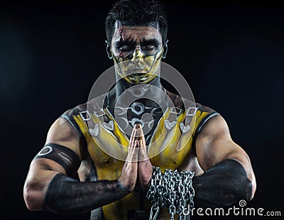 Professional make-up scorpion Stock Photo