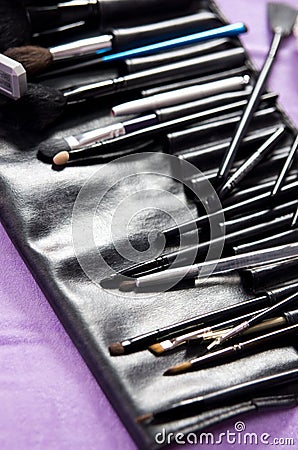 Professional makeup kit Stock Photo