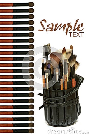 Professional makeup tools Stock Photo