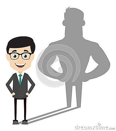 Professional Male - Standing in Positive Attitude Stock Photo