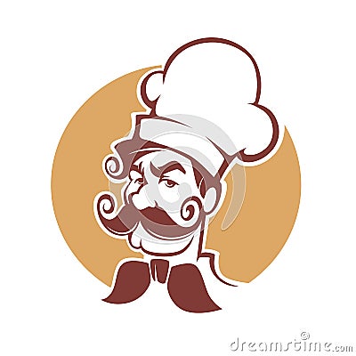 Professional Man Chef Vector Illustration