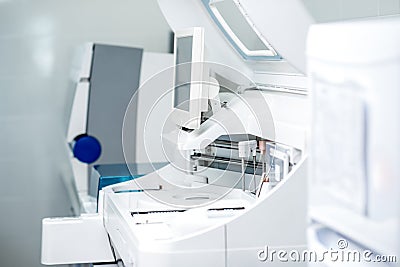 Medical analizer machine Stock Photo