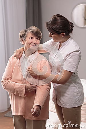 Professional medical home care Stock Photo