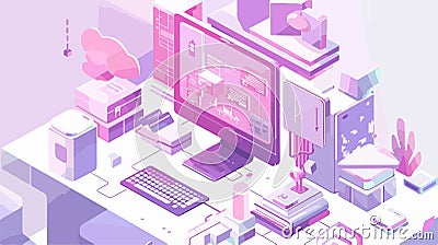 Professional Multi-Platform Software Coding for Responsive Apps Vector Illustration