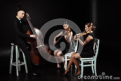 Of professional musicians playing classical music Stock Photo