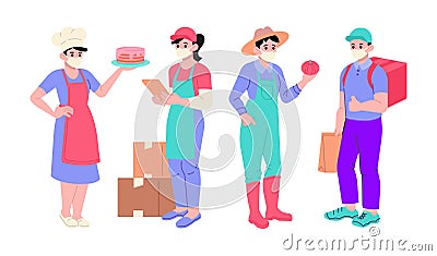 Professional occupation vector illustration Vector Illustration