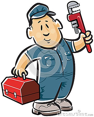 Professional plumber Vector Illustration