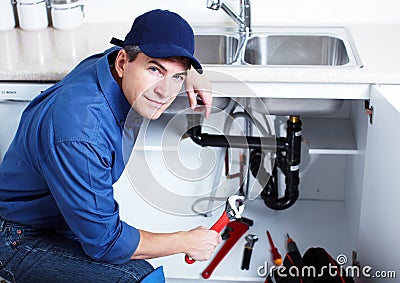 Professional plumber. Stock Photo