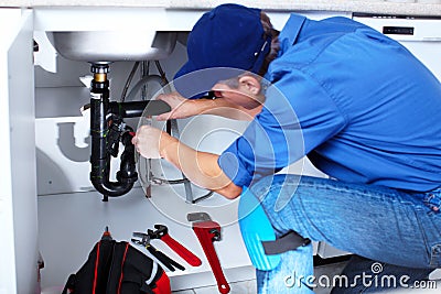 Professional plumber. Stock Photo