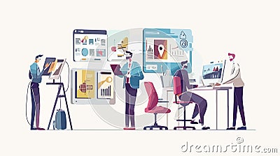Professional Programming Abstract Concept Vector Vector Illustration