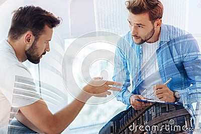 Professional psychiatrist and his patient Stock Photo