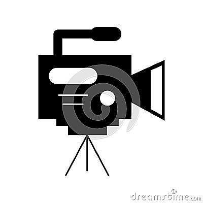Professional recording camera Vector Illustration