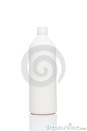 Professional salon 1 litre shampoo, conditioner or lotion bottle isolated on white Stock Photo