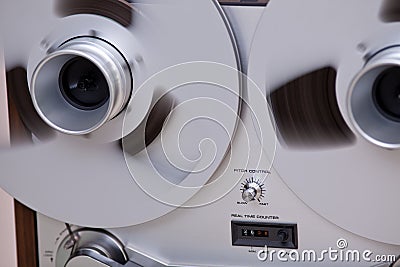 Professional Sound Recording Tape Stock Photo