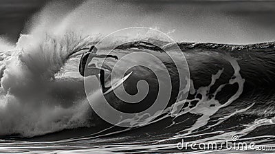 professional surfer riding waves. men catching waves in ocean, isolated. Surfing action water board sport. people water Stock Photo