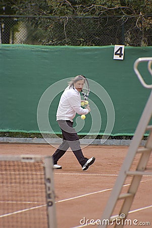 Professional tennis player,Ilie Nastase Editorial Stock Photo