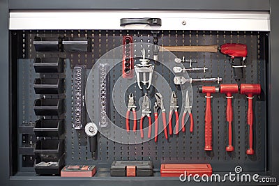 Professional tool set Stock Photo