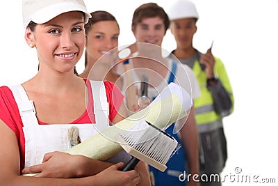 Professional training Stock Photo