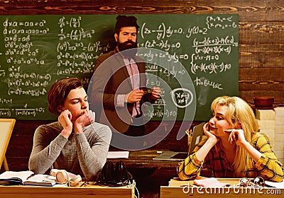 Professional tutors are experts in their academic content. Students never procrastinate planned study session. Stock Photo