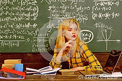 Professional tutors are experts in their academic content. Students never procrastinate planned study session. Modern Stock Photo