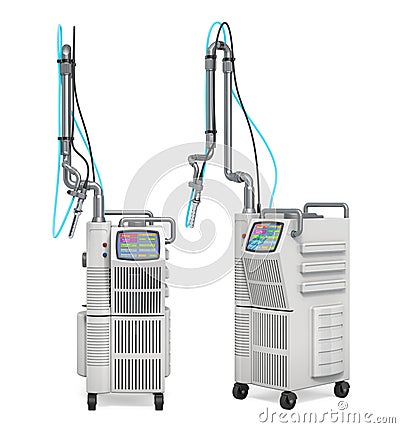 Professional Vaginal Tightening Fractional CO2 Laser System. 3D rendering Stock Photo