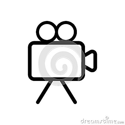 Professional vector videocamera icon. Videocamera symbol that can be used for any platform and purpose. High quality videocamera Vector Illustration