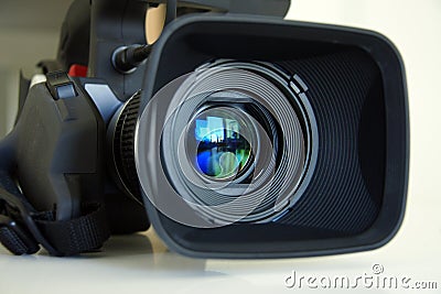 Professional video camera Stock Photo