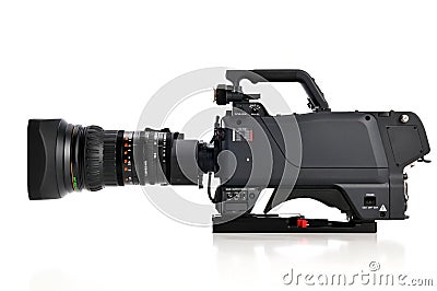 Professional video camera Stock Photo