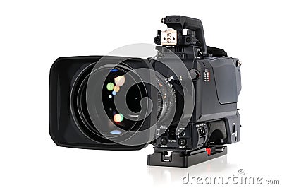 Professional video camera Stock Photo