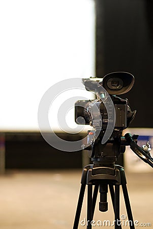 Professional video camera Stock Photo