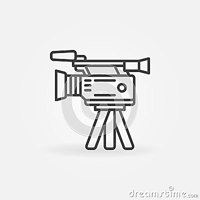 Professional video camera icon Vector Illustration