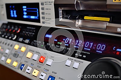 Professional video recorder Stock Photo