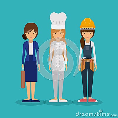 Professional women design Vector Illustration