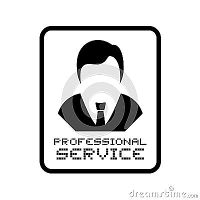 Professional worker symbol Vector Illustration