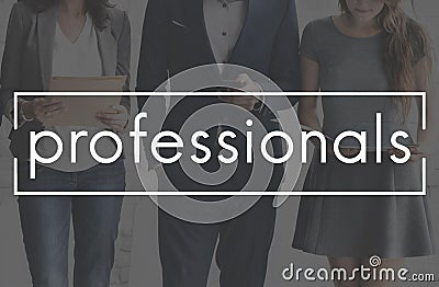 Professionals Business People Expert Accomplished Concept Stock Photo