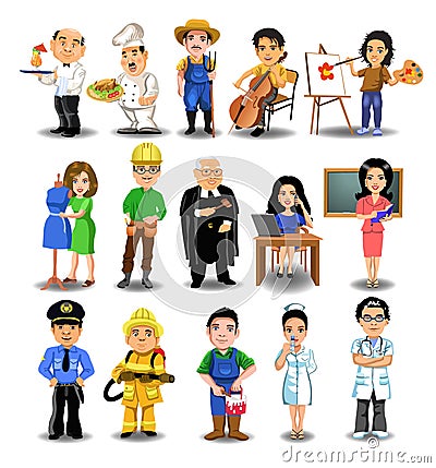 Professions collection Vector Illustration