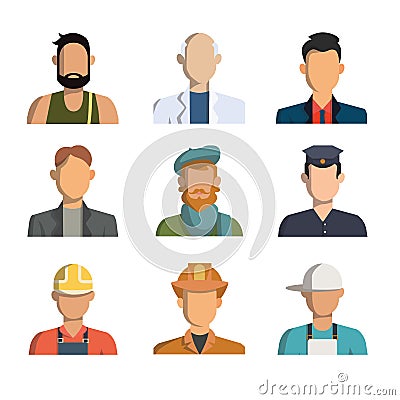 professions icons. Vector Illustration