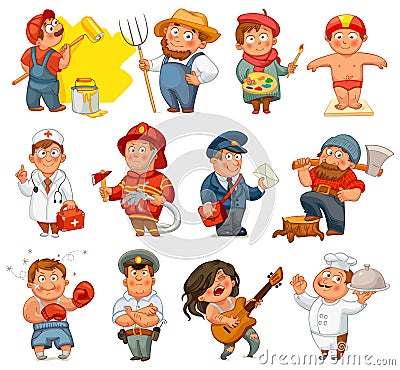 Professions Vector Illustration