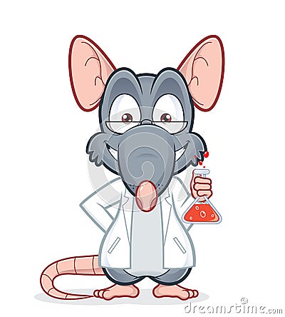 Professor rat Vector Illustration