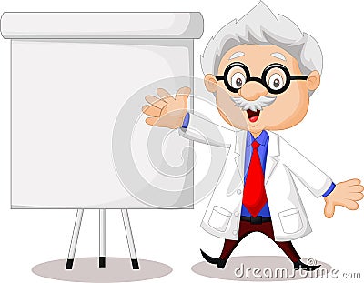 Professor teaching Vector Illustration