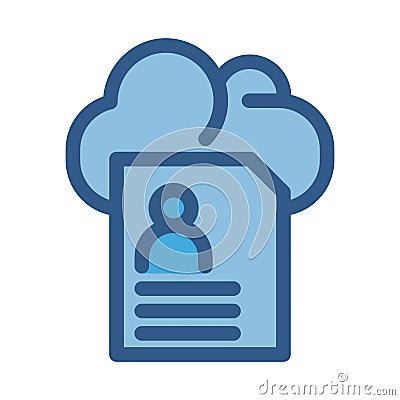 Profile Fill Isolated Vector icon which can easily modify or edit Vector Illustration