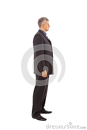 profile of a middle aged business man Stock Photo