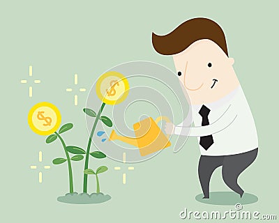 Profit growth Vector Illustration