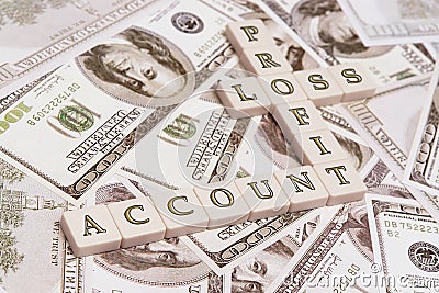 Profit & loss account Stock Photo