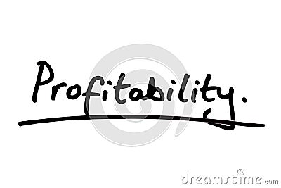 Profitability Stock Photo