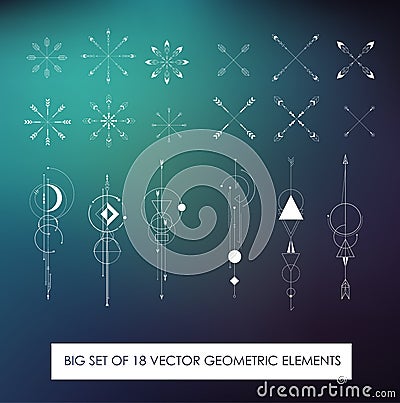 Profitably pack of high quality geometric elements. Vector Illustration