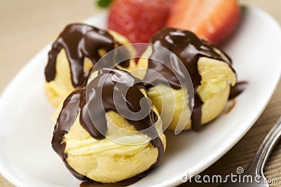 Profiterole Stock Photo