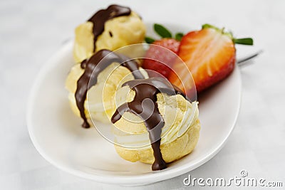 Profiterole Stock Photo