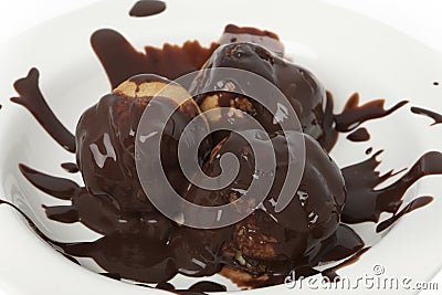 Profiterole, french dessert Stock Photo